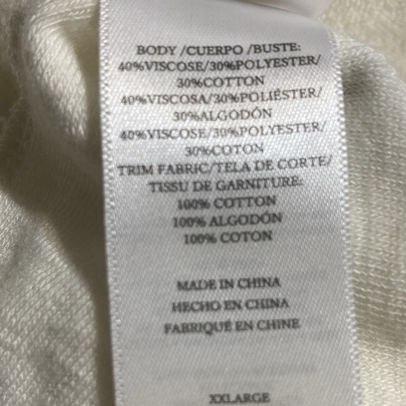 Men’s NWOT by Rails. Soft feel in XXL Pearl color goes good with jeans or slacks - Picture 11 of 12